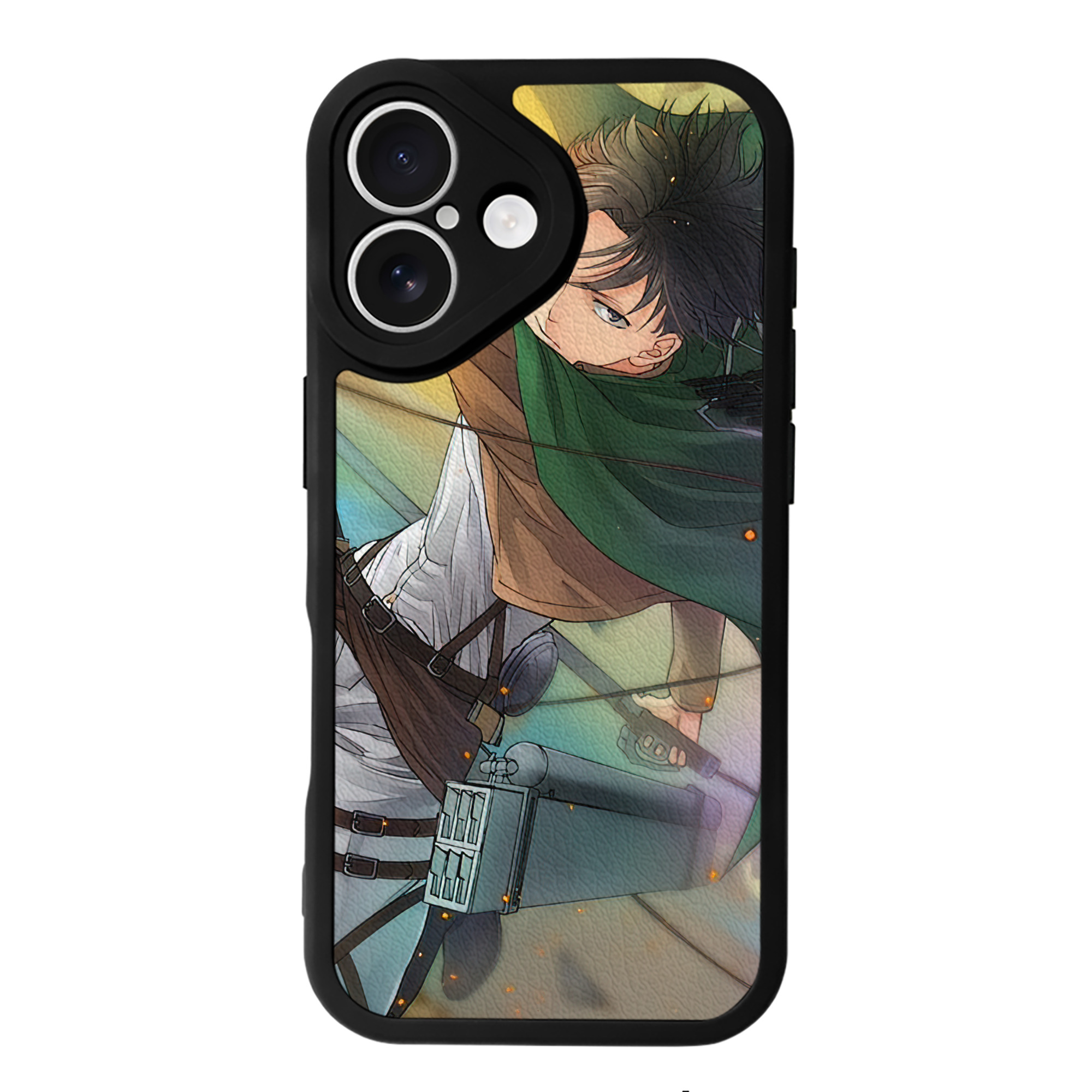 （画像用） 進撃の巨人 Attack on Titan 【iPhone 16シリーズ対応】シリコンスマホケース（レザー調） 材質：シリコン